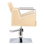 Хидравличен въртящ се фризьорски стол Tomas за фризьорски салон Z-83030-GOLD-WHITE-FOTEL-BEZPODN, снимка 4