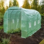 Резервно покривало за оранжерия 3x2x2м – Армирано UV , с цип и прозорци (без рамка), снимка 3