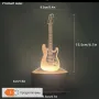 Холограмна 3D LED лампа Електрическа Китара, снимка 2