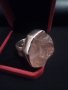 Уникати!!Огромен авторски  сребърен пръстен 26 грама с друза  розов кварц , снимка 1 - Пръстени - 32331739