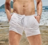 Секси прозрачни тънки шорти за мъже, плажни ежедневни дишащи, снимка 11