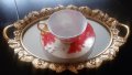 Костен порцелан - червени и цветни чаши за кафе и чай