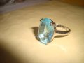 ГОЛЯМ ФАСЕТИРАН СИН ЦИРКОНИЙ КРАСИВ ФЕШЪН ПРЪСТЕН с ПЕЧАТ 925 ПОСРЕБРЕН 22292, снимка 12