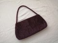 Accessorize малка дамска чанта с мъниста във виолетов цвят - със забележки, снимка 5