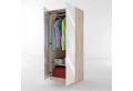 Двукрил гардероб Сити 1001 сонома, орех или комбинация бяло/ арвен, снимка 10
