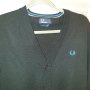 Fred Perry  жилетка с копчета от мериносова вълна размер S, снимка 3
