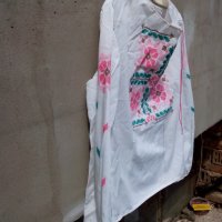 Стара бродирана дамска риза, снимка 5 - Антикварни и старинни предмети - 28705144