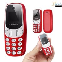 Мини телефон, BM10, с промяна на гласа, малък телефон, L8Star BM10, Nokia 3310 Нокия, червен , снимка 1 - Други - 34783791