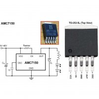 Светодиодeни драйверeн чип AMC7150 (импулсен стабилизатор на ток), снимка 1 - Друга електроника - 35028548