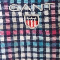 Gant Men`s Tech Prep Twill Multucoloured Long Sleeve Casual Check Shirt Size XL, снимка 9 - Ризи - 43252867
