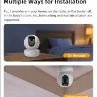 Dahua imou Ranger SE 2MP/4MP  WiFi Camera Вътрешна Охранителна Безжична Камера Бебефон, снимка 4 - IP камери - 37573990