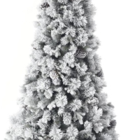 Скандинавска елха 3D+2D + шишарки LUX - kvm метална стойка Много гъста, снимка 1 - Изкуствени цветя - 44898985
