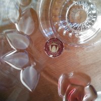Винтидж WALTHER GLASS - фруктиера - Модел на роза Кармен - Ретро немски, снимка 3 - Други - 35541687