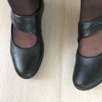 Почти нови черни обувки с каишка ессо №38., снимка 3 - Дамски ежедневни обувки - 34711923