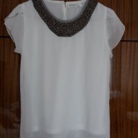 Тънка бяла блузка, снимка 1 - Тениски - 37692155