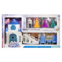 Замък с Принц и Принцеса, Сменяеми рокли и Аксесоари, снимка 1 - Кукли - 43140275