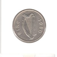 Ireland-10 Pence-1980-KM# 23-large type, снимка 4 - Нумизматика и бонистика - 43836453