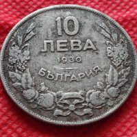 Монета 10 лева 1930г. Царство България за колекция - 24951, снимка 2 - Нумизматика и бонистика - 35177874
