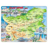 Пъзел Карта на България, 75 части, Ларсен Larsen, снимка 1 - Игри и пъзели - 44045836