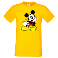 Мъжка тениска Mickey Mouse 1 Подарък,Изненада,Рожден ден, снимка 10 - Тениски - 36576212