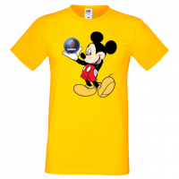 Мъжка тениска Mickey Mouse SAAB Подарък,Изненада,Рожден ден, снимка 10 - Тениски - 36577526