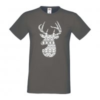 Мъжка тениска Deer 1 Елен Животно,Изненада,Подарък,Празник , снимка 5 - Тениски - 36813687