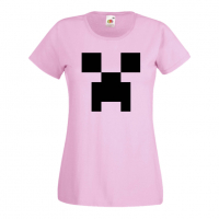 Дамска тениска Creeper Face 1 майнкрафт Minecraft,Игра,Забавление,подарък,Изненада,Рожден Ден., снимка 13 - Тениски - 36520486