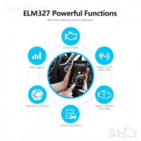 ELM327 V1.5 Bluetooth / Wifi OBD2 скенер v1.5 Elm 327 Bluetooth Авто диагностичен инстру , снимка 4 - Аксесоари и консумативи - 27983004