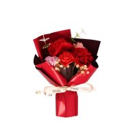  Букет от вечни цветя в подаръчна кутия, снимка 2 - Подаръци за жени - 43943980