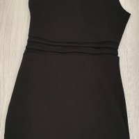 Черна рокля + златиста чанта, снимка 7 - Рокли - 38568931