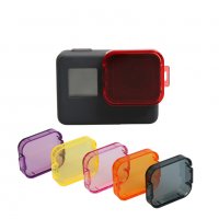 Комплект 6бр цветни филтри за подводно снимане за GoPro Hero 5/6/7, снимка 1 - Обективи и филтри - 27778187