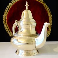 Кана,чайник 1 кг.,никелово сребро,маркирана. , снимка 6 - Антикварни и старинни предмети - 36772313
