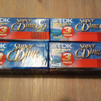 Лот от 12 бр чисто нови хромни касети TDK Super CDing 90, снимка 4 - Аудио касети - 44867362