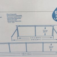 Басейн сглобяем с метална конструкция Bestway Splash Frame,400х211х81см, снимка 6 - Басейни и аксесоари - 32884945