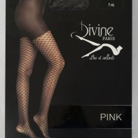Черен чорапогащник мрежа 40 DEN марка Divine Paris размер 4, снимка 1 - Други - 28649770
