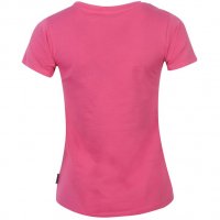  Дамска тениска в цвят диня с бродерия от kickers, снимка 2 - Спортни екипи - 28475778