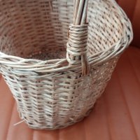 Стара плетена кошница, обла, снимка 5 - Антикварни и старинни предмети - 43426848
