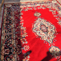 Прекрасен персийски ръчен килим, снимка 8 - Килими - 44909080