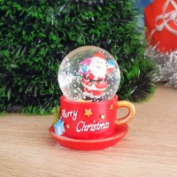 Коледна снежна топка преспапие чашка Merry Christmas, снимка 2 - Декорация за дома - 26708381