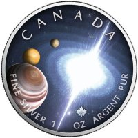 Сребърна монета 5$ Canada 2023 Pulsar Universe, снимка 1 - Нумизматика и бонистика - 43483297