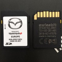 NVA-SD8110EU Mazda 2,3,5,6,MX-5 TomTom 2022 Sd Card Оригинална Навигационна Сд Карта Европа Турция, снимка 1 - Аксесоари и консумативи - 27782524