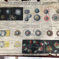 Плакат принцип на устройството и действието на ядрените заряди, снимка 1 - Антикварни и старинни предмети - 43813907
