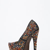 Нови обувки с шарени камъчета, снимка 2 - Дамски обувки на ток - 28393620