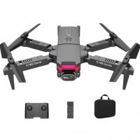Drone F190 черен модел с LED, 4k камера, Wifi свързаност, сензор за гравитация, 360° ротация , снимка 1 - Дронове и аксесоари - 39973364