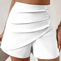 Модерни дамски къси панталони с копчета, 7цвята , снимка 7 - Къси панталони и бермуди - 44882094