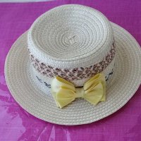 Лятна шапка с жълта панделка, снимка 2 - Шапки - 37702468