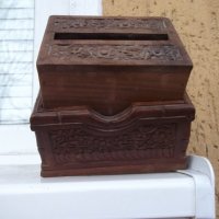 Кутия за свиване на цигари дървена резбована, снимка 7 - Други ценни предмети - 35573042