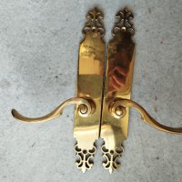барокови дръжки за врата с шилд, снимка 2 - Антикварни и старинни предмети - 44114247