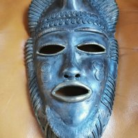 Бронзова маска Бауле, снимка 4 - Антикварни и старинни предмети - 33505083
