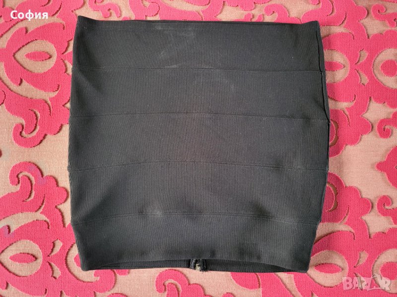 Черна мини пола Amisu, снимка 1